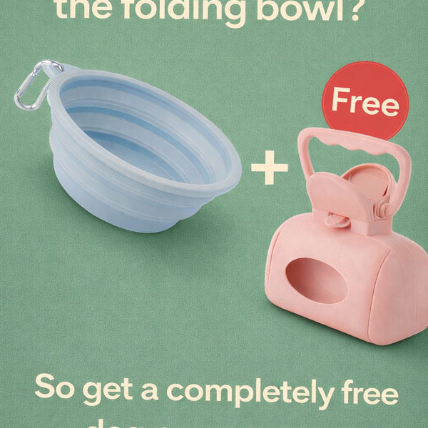 Buy the Folding Bowl, Get the Poop Scooper FREE